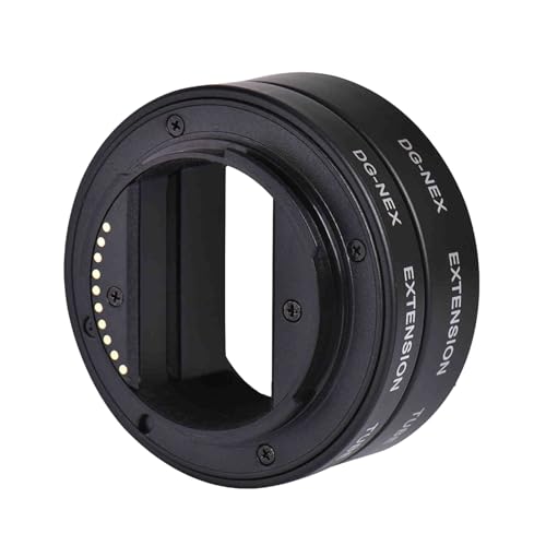 Camera Extension Tube Set, Macro Photography Camera Lens Adapters for Sony NEX E-Mount Camera