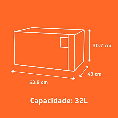 Micro-ondas Brastemp Display LCD 32L Branco BMS45CB 220V