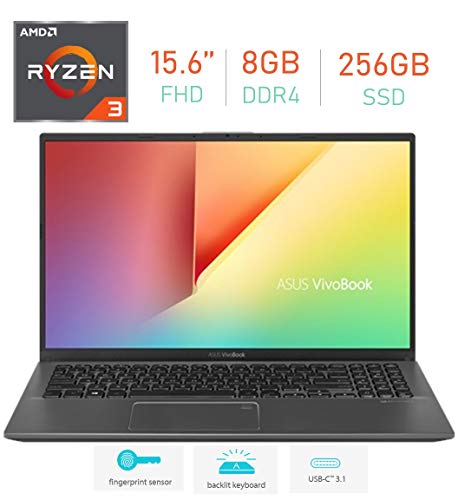 ASUS VivoBook 15.6Inch FHD (1920x1080) Laptop PC, AMD Ryzen 3 3200U Processor, 8GB