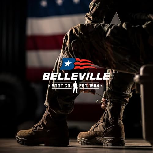 Belleville C320 One Xero 8 Inch Combat Boots for Men - Ultra-Lightweight Army/Air Force OCP ACU Coyote Brown Leather with Vibram Incisor Traction Outsole; Berry Compliant