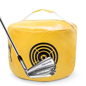 Golf Impact Bag Golf Swing Aids – Golf Swing Trainer and Practice Tool Portable Power Hitting Bag Practice Tool for Golf Beginners – Waterproof and Durable Golf Accessory