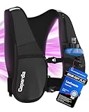 Gepardia Laufweste Damen mit Trinkflasche – Ultraleicht, reflektierend, viel Stauraum, Softflask 500 ml inkl., für Running, Joggen, Wandern & Trail