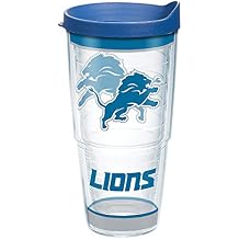 Tervis Made in USA Double Walled NFL Detroit Lions Insulated Tumbler Cup Keeps Drinks Cold & Hot, 24oz, Tradition