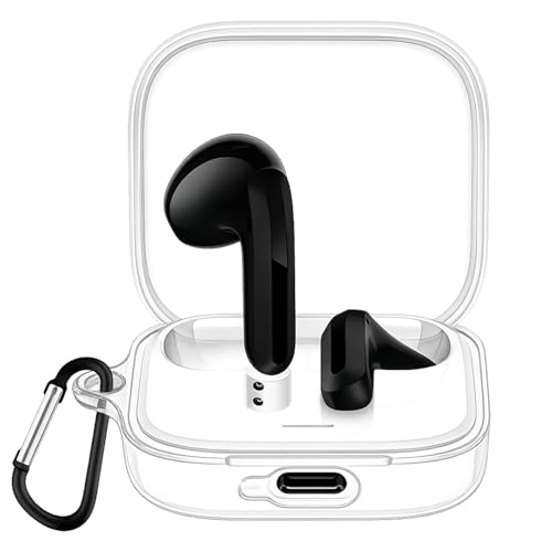 SOVITA �Ή� Xiaomi Redmi Buds 6 �P�[�X ���� �\�t�gTPU�f�� ������ �y�� �L�Y�h�~ �X���� �ϏՌ� �h�o �����h�~ �_�炩�� LED�� ���C�����X�[�d�Ή� �J���r�i�t��(�N���A)