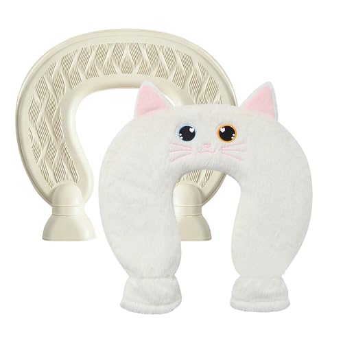 KUWUNG Nackenwärmflasche, 1L Wärmflasche Nacken mit Weichem Bezug, Wärmflasche Nacken Schulter, Wärmekissen Nacken, Wärme Komfort Wärmekissen...