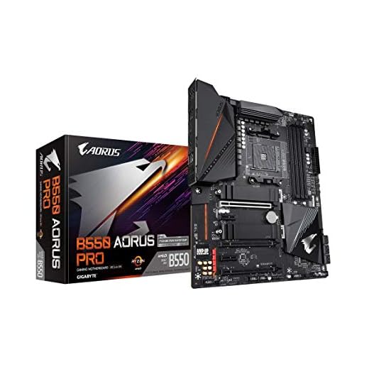GIGABYTE B550 AORUS PRO (AM4 AMD/B550/ATX/Dual M.2/ SATA 6Gb/s/USB 3.2 Gen 2/2.5 GbE LAN/ALC1220-VB/RGB Fusion 2.0/PCIe4/DDR4/Gaming Motherboard)