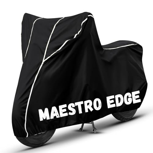 Image of Bike Cover for Maestro Edge 100% Waterproof, Dustproof & Scratch Resistant| Fully Bottom Elastic UV Resistant Heavy Duty Body Cover | All Weather Outdoor Use
