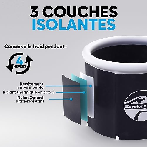 Thérapie à l'eau froide avec cette baignoire gonflable et isolante