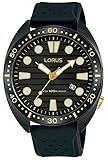 Lorus Orologio Analogico Da Uomo Al Quarzo Con Cinturino In Silicone RH927LX9, Nero, Striscia - 2