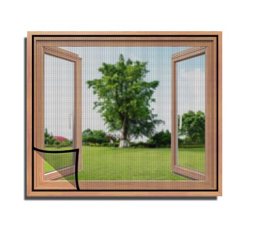 Image of TurtleGrip Standard Size Window Mosquito Net (Size-70x110cms /28x43 Inches /2.30x3.61 Feet - Black) | 120 GSM Stitched Fiberglass Mesh with Strong Hook & Loop Adhesive for Easy Installation
