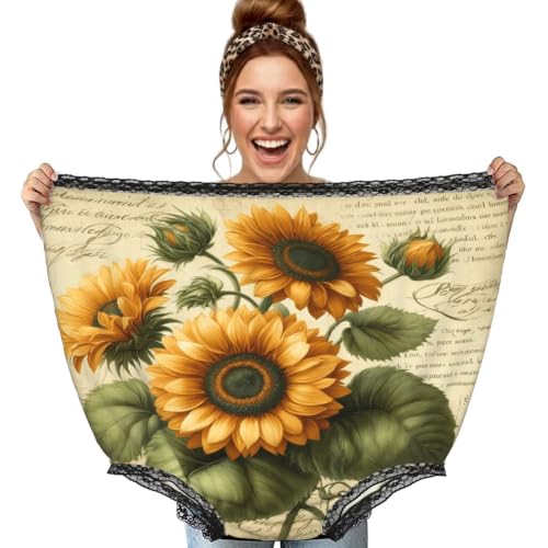 Cadeau Gag Amusant Culotte de Grand-Mère Vintage Tournesol Augenstern