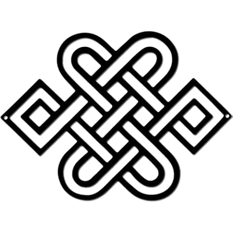 CREATCABIN Celtic Knot Metal Wall Art Cover
