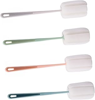 SOLUSTRE 4pcs Cup Brush Feeding Bottle Brush Portable Bottle Brush Household Cleaning Tool Water Bottle Brush Bottle Brush Cleaning Bottle Washer Brush Pipe Pp Baby Sponge Vacuum Cleaner