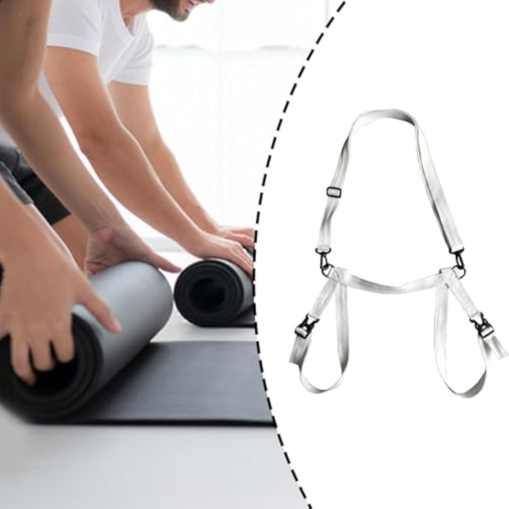 Adjustable Picnic Blanket Carry Strap for Camping & Gym
