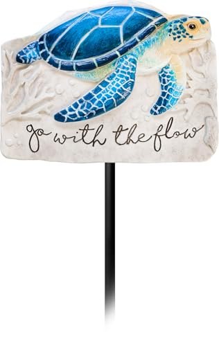 Spoontiques Sea Turtle Garden Stake - Garden Décor - Decorative Stake for Lawn and Yard - Multicolored