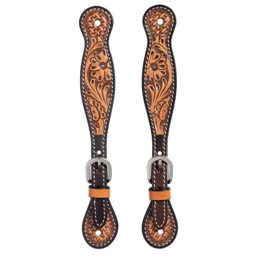 Weaver Leather Turquoise Cross Tooled Floral...