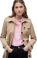 Tommy Hilfiger Damen Jacke Heritage Single Breasted Trench Übergangsjacke, Beige (Nos Beige), M