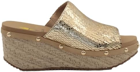 VOLATILE Women's Ravine Wedge Slip-On Sandal, Bronze, 7M | Image 2