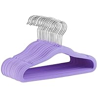 Amazon Basics Kids Velvet Non-Slip Clothes Hangers
