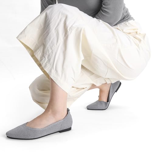 Image of Ankis Ballet Flats Shoes for Women Dressy Comfortable, Pointed Toe Casual Work Flats for Women Foldable