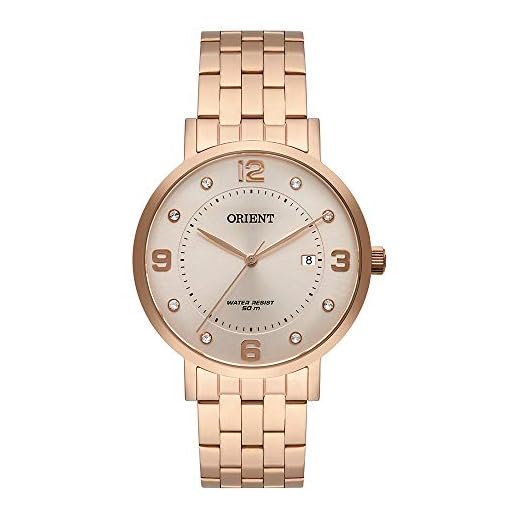 Relógio Orient Feminino Rosê com Calendário Frss1042 R2rx