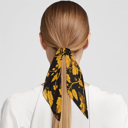 Women Square Scarf 24"x24", Soft Polyester Silk Like Hair Head Scarf, Lightweight Bandana Neck Shawl4