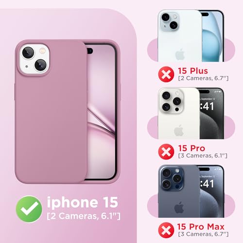Image of GolbinBox Magnetic for iPhone 15 Case, Silicone Cover, Blackcurrant