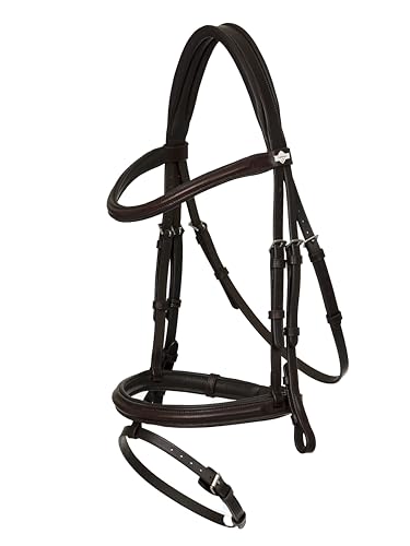 Bridon LeMieux Arika Flash marron argent pour supprimer les pressions nucales