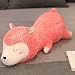 KCGNBQING Peluche largo de alpaca de peluche para dormir tumbado marrón blanco rosa alpacas peluche muñeca suave dormir Plushie regalo 65 cm C lindo juguete de peluche (color: A, tamaño: 100 cm)