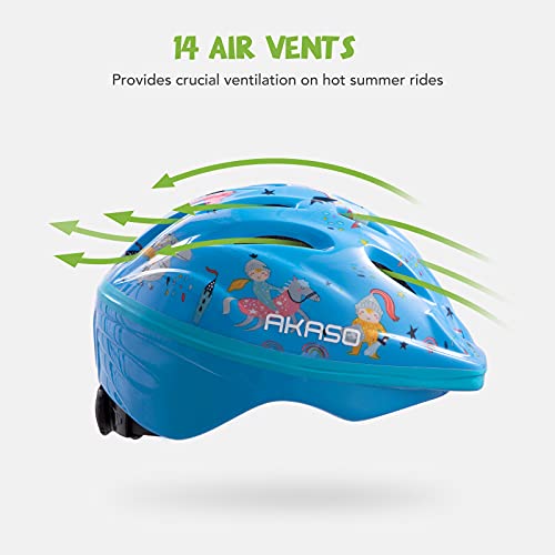 AKASO Children's Bike Helmet Protection - Baby Protective Bike Helmet for 1-8 Year Olds, Girl and Boy Skate Skate Helmet 47-56cm - Image 7