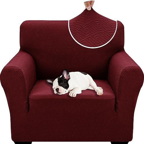 XINEAGE 1 Piece Velvet Couch Covers for 3 Cushion Couch Living Room High Stretch Sofa Cover Pets Dogs Friendly Anti Slip Thickened Slipcovers Furniture Protector (3 Seater, Blackish Green)