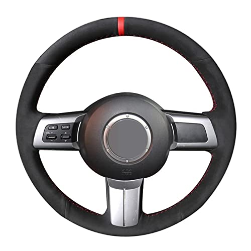 SOAKUP Couvercle de Volant de Voiture antidérapant Cousu à la Main, pour Mazda MX-5 Miata 2009-2013, pour RX-8 2009-2013, pour CX-7 2007-2009 Cover