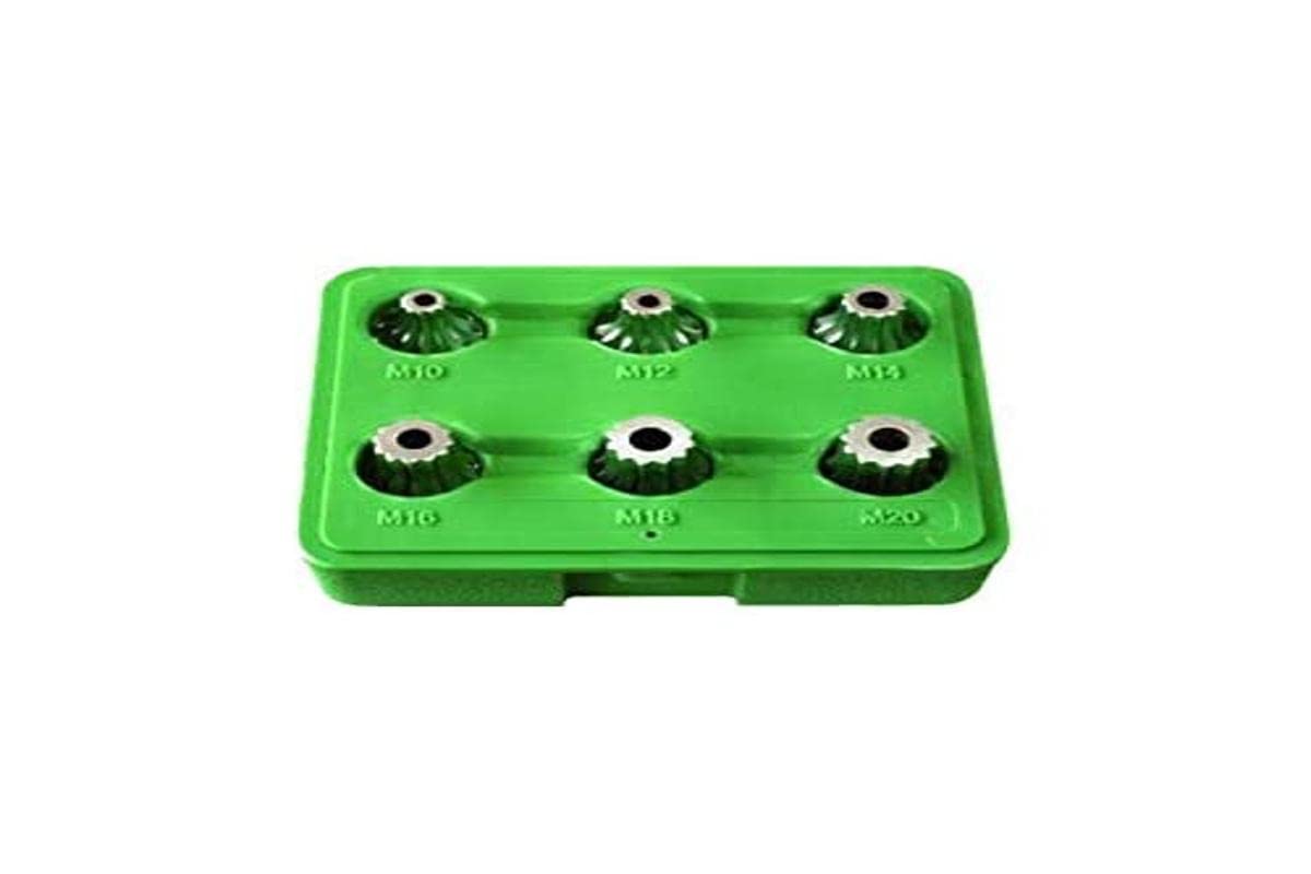 SET DE 6 PIEZAS DE 1/2" PUNTA 12 CANTOS INVIOLABLE/PUNTA XZN