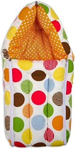 Image of by Urban Space 100% Cotton Baby Sleeping Bag,Reversible Bag, 3 in 1 Usage Baby Cotton Bed Cum Sleeping Bag, Carry Bag, Baby Wrapper Size - 68 x 50 x 15 cm, 0-12 Months