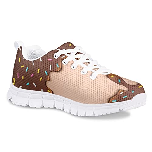 Huiacong Girls Running Shoes Colorful Donuts Sprinkle Kids Fitness & Cross-Training Sneakers Size 13 Boys Trail Casual Trainers Child Volleyball Shoes Zapatos Para Niños #TOP2