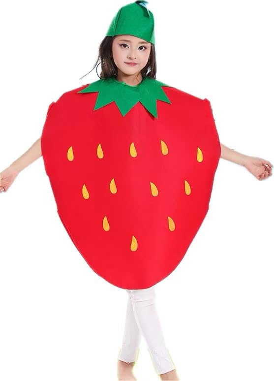 Children's Fruit Costume Party Role Playing Apple Peach Watermelon Strawberry unisex