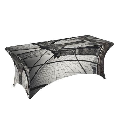 Nappe de table extensible anti-plis 1,8 m pour table rectangulaire extérieure