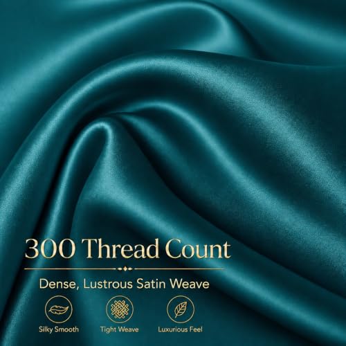 Image of Cloth Fusion Flat Satin Bedsheet Super King Size 108x108 inch