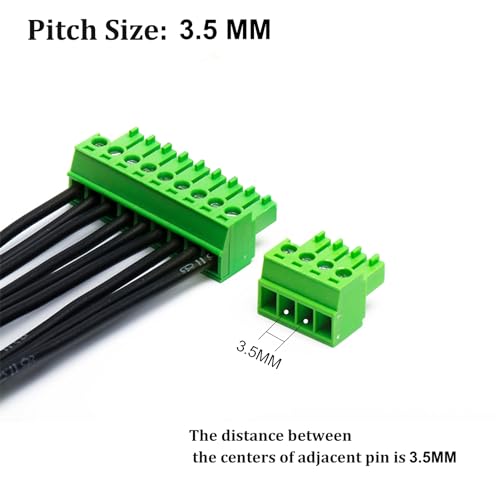 Connecteur bornier à vis PCB 4 pôles évitant les fausses connexions de câbles - 2
