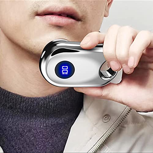 Mini barbeador, Barbeador USB recarregável à prova d'água, Máquina de barbear recarregável de uso ú