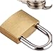Mini Luggage Padlock Robust Brass Padlock Includes 3 Small Buttons for Luggage Suitcase Backpack Laptop Bag 1pc, Padlock Key Clever fashion