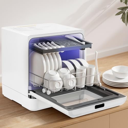 Lava Louças, 110V, Lava Louças de Bancada com 5 Programas de Lava...