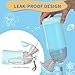 ONEDONE Portable Urinal for Kids 17 OZ Pee Bottle with Clean Brush Travel Urinal for Kids Baby Child Pee Cup for Boys Emergency Toilet for Camping Car Travel and Kid Potty Training(Blue)