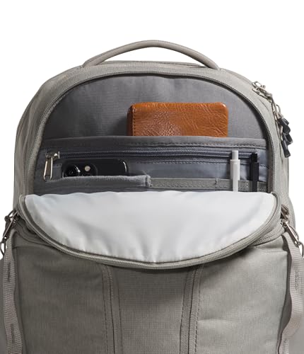 Image of The North Face Women's Surge Commuter Laptop Backpack - Everyday Travel Bag, Laptop Sleeve, Water-Repellent, Stone Slab Light Heather /Stone Slab, One Size