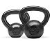 Yes4All Combo Cast Iron Kettlebell Weight Sets - Great for Full Body Workout and Strength Training - Kettlebells 10 15 lbs (Black)