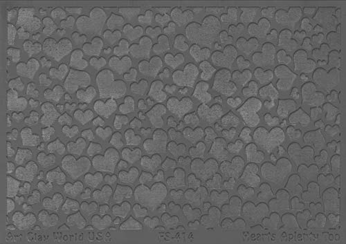 FlexiStamps Texture Sheets Hearts Aplenty Too Design - 1 Pc.