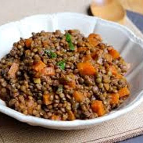 Salade de lentilles aux pattes douce grill&eacute;es et &agrave; la feta