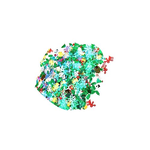 HOOTNEE Confeti Navideño Brillante de Lentejuelas Decoración para Árbol de Navidad Hogar Cafetería y Tienda