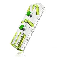 Uadme Magnet Wasserwaage, Acryl Wasserwaagen Klein, Kompaktes Libelle Wasserwaage Werkzeug für Horizontale und Vertikale Messungen (102 * 25 * 15mm) – Ansicht 1