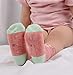T.H.L.S Girl Socks Cotton Cat Crew for Big Kids Children Youth Seamless Toe 5-Pack 10-13 Years